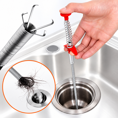 Evilya FlexDrain™ – 2 Metre 4 Pençeli Esnek Gider Açıcı